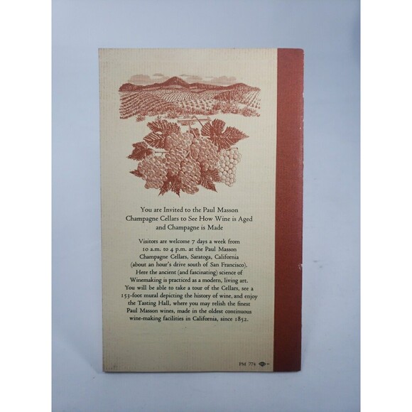 Ways With Wine The Paul Masson Wine Reader 1968 Drink Book Cook Book Booklet VTG - Picture 4 of 9